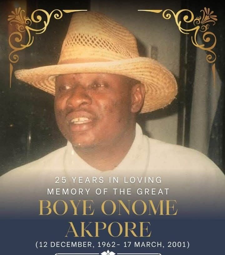 The Catalyst The Life and Legacy of the Great Boye Onome Akpore, Twenty Five Years After